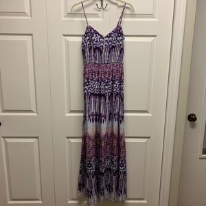 Parker purple/pink adjustable strap gown dress